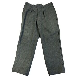 1970 Swiss Army Men's 32X27 Button Fly Heavy Weight Wool Field Trousers Gorpcore